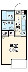 東武野田線 大宮駅 徒歩11分の賃貸アパート 1階1Kの間取り