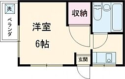 ＭＥＡＳＯＮ　ＩＴ’Ｓ 1階ワンルームの間取り