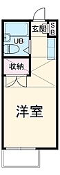 ＳＩＥＳＴＡ上大岡 2階ワンルームの間取り