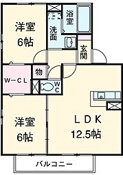 間取図画像 2LDK