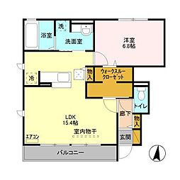 間取図画像 1LDK