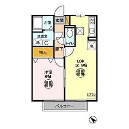 間取図画像 1LDK