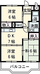 間取図画像 3DK