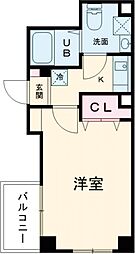 JR常磐線 亀有駅 徒歩5分の賃貸マンション 2階1Kの間取り