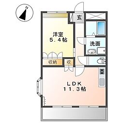 間取図画像 1LDK