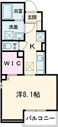 フレッシ　メゾン 1階1Kの間取り