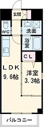 JR東海道本線 尾頭橋駅 徒歩10分の賃貸マンション 7階1LDKの間取り