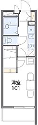 レオパレス津島町 1Kの間取図画像