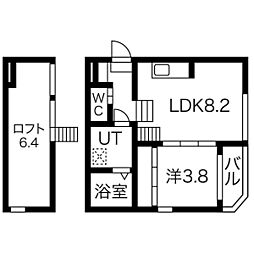 ハーモニーテラス柳堀 101 1階1SLDKの間取り