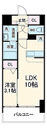 JR京浜東北・根岸線 川口駅 徒歩17分の賃貸マンション 4階1LDKの間取り