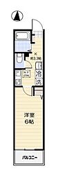コンホーム北与野 1Kの間取図画像
