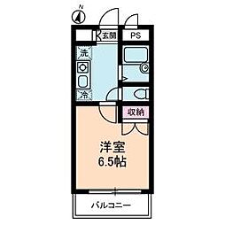 JR京浜東北・根岸線 川口駅 徒歩12分の賃貸マンション 3階1Kの間取り