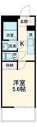 レオパレスSHIBIRAKI 1Kの間取図画像