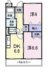 間取図画像 2DK