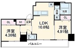 間取図画像 2LDK