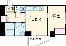 エクセラン　ミカミ 5階1LDKの間取り