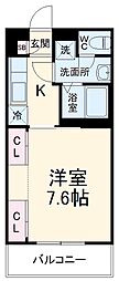 名古屋臨海高速あおなみ線 ささしまライブ駅 徒歩9分の賃貸アパート 2階1Kの間取り