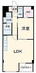 JR南武線 中野島駅 徒歩11分の賃貸マンション 2階1LDKの間取り