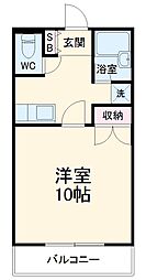 メゾン・ド・エスポワール 1Kの間取図画像