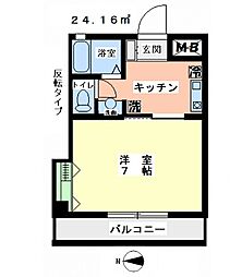 間取図画像 1K