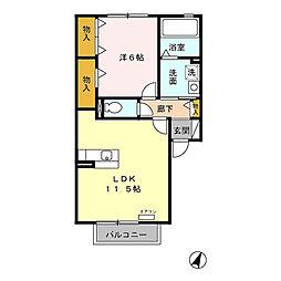 間取図画像 1LDK