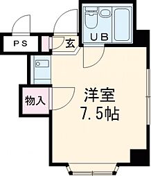 マ・メゾン東十条 2階ワンルームの間取り