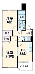間取図画像 2DK