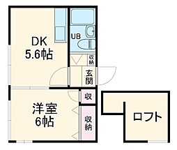 JR京浜東北・根岸線 大宮駅 徒歩20分の賃貸アパート 1階1DKの間取り