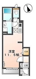 JR鹿島線 鹿島神宮駅 7.9kmの賃貸アパート 1階1Kの間取り