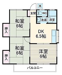 間取図画像 3DK