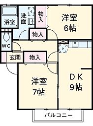 間取図画像 2DK