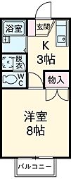 間取図画像 1K