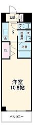 ウェストステージ 1Kの間取図画像