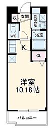 モダン・サニー・レジデンス ワンルームの間取図画像