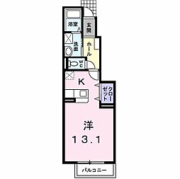 相見一番館 ワンルームの間取図画像