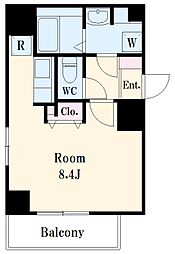 Ｓ−ＦＯＲＴ湘南平塚 2階1Kの間取り