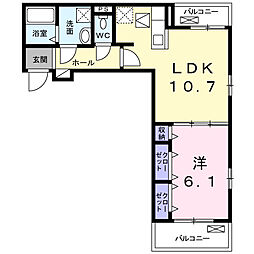 間取図画像 1LDK
