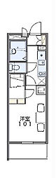 レオパレスフリージア若宮 1Kの間取図画像