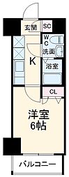 京急本線 八丁畷駅 徒歩6分の賃貸マンション 3階1Kの間取り
