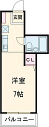 サードスクエア 3階ワンルームの間取り