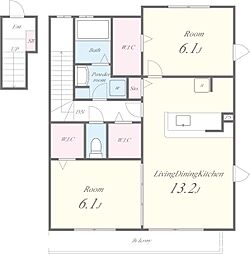 間取図画像 2LDK