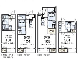 クレイノＫＥＥＰ　ＮＥＸＴV 1階1Kの間取り