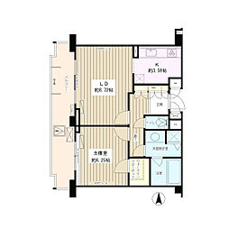 東京メトロ東西線 落合駅 徒歩7分の賃貸マンション 5階1LDKの間取り