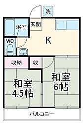間取図画像 2DK