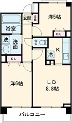 JR横浜線 町田駅 徒歩3分の賃貸マンション 11階1SLDKの間取り