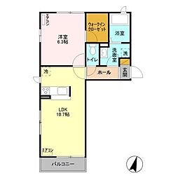 間取図画像 1LDK