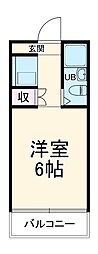 ヒルトップ緑ヶ丘 ワンルームの間取図画像
