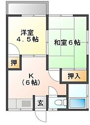 間取図画像 2DK