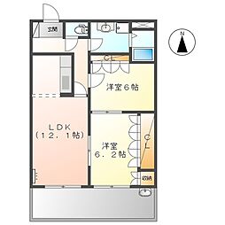 間取図画像 2LDK