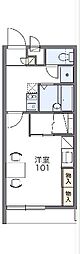 レオパレス新都心マティダ 1Kの間取図画像